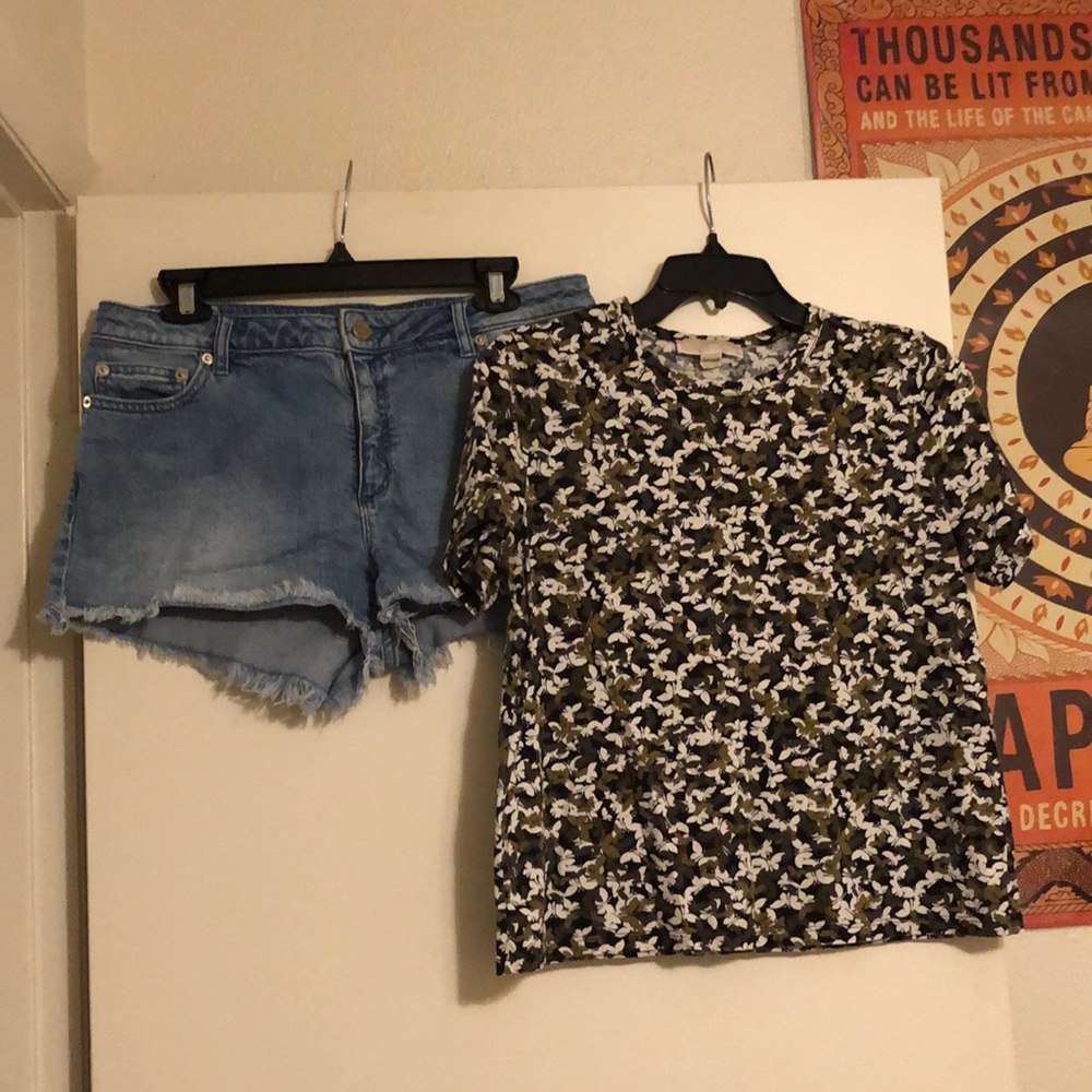Bundle deal Michael kors top with shorts